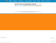 Tablet Screenshot of claudiushaus.de